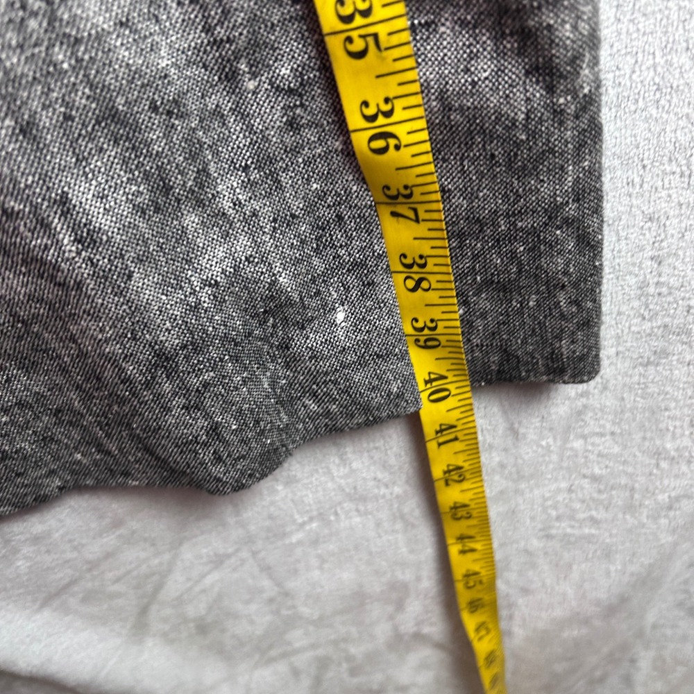 Neiman Marcus Grey Tweed Sheath Dress Metallic Short Sleeve Side Slit Size 6 - Picture 7 of 11